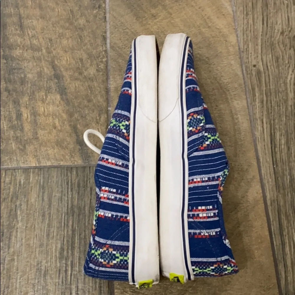 Vans Aztec Blue Lace Up Sneakers - Picture 6 of 7